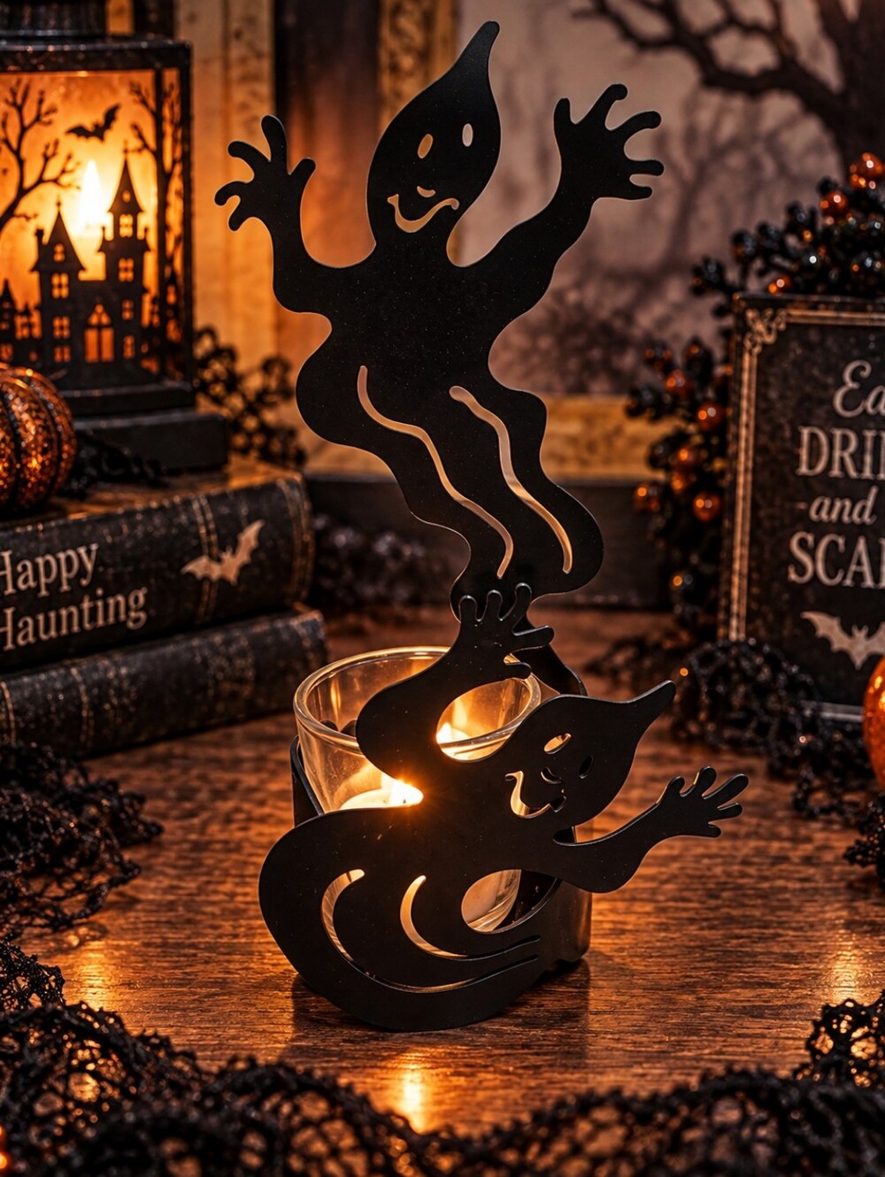 Partylite Halloween Ghost Votive Holder